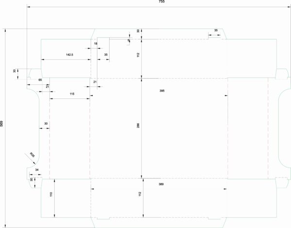 Лоток кондитерский однобортный тк-11 (412 х 301 х 108) Лотки кондитерские однобортные Фотография